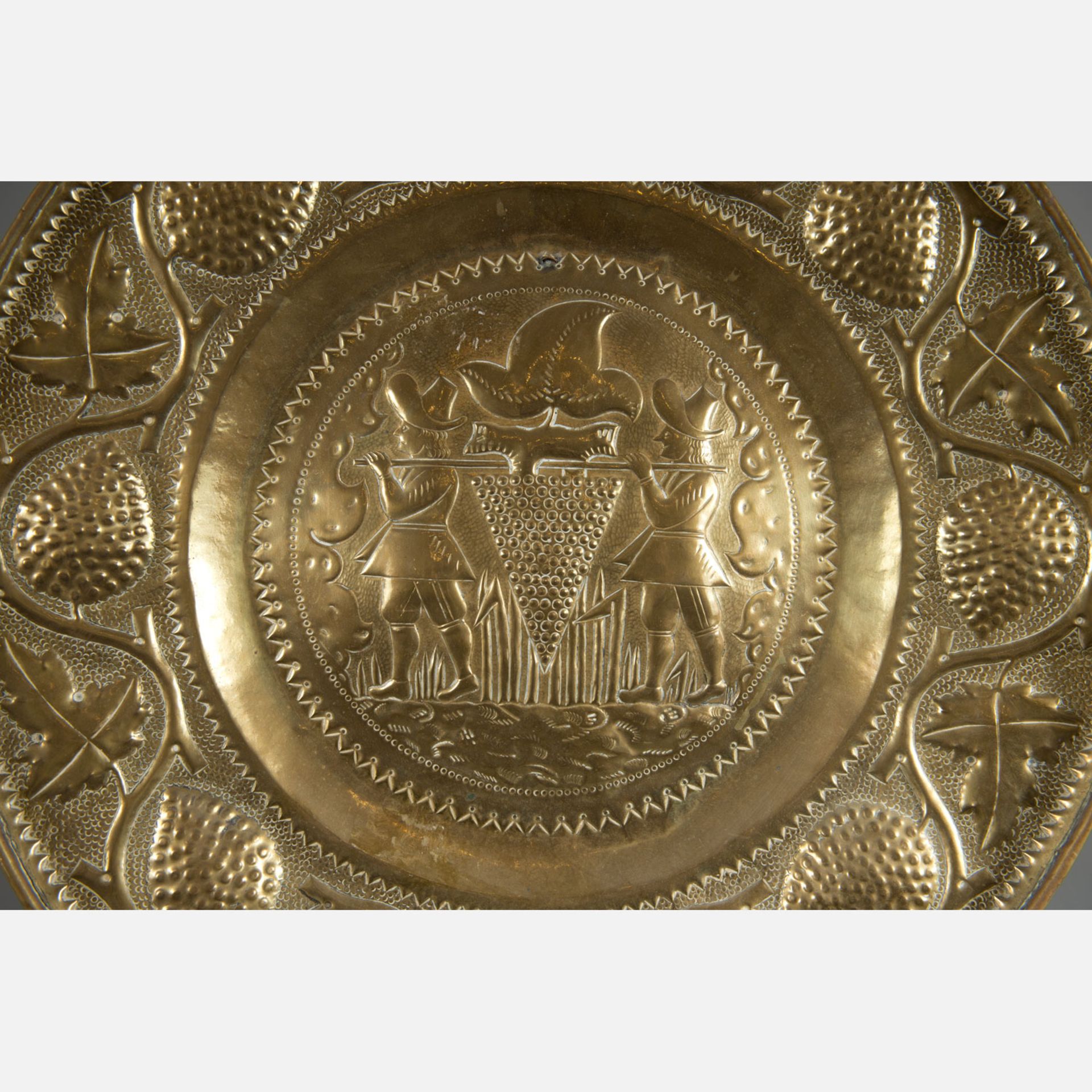 Dutch brass dish - Bild 2 aus 3