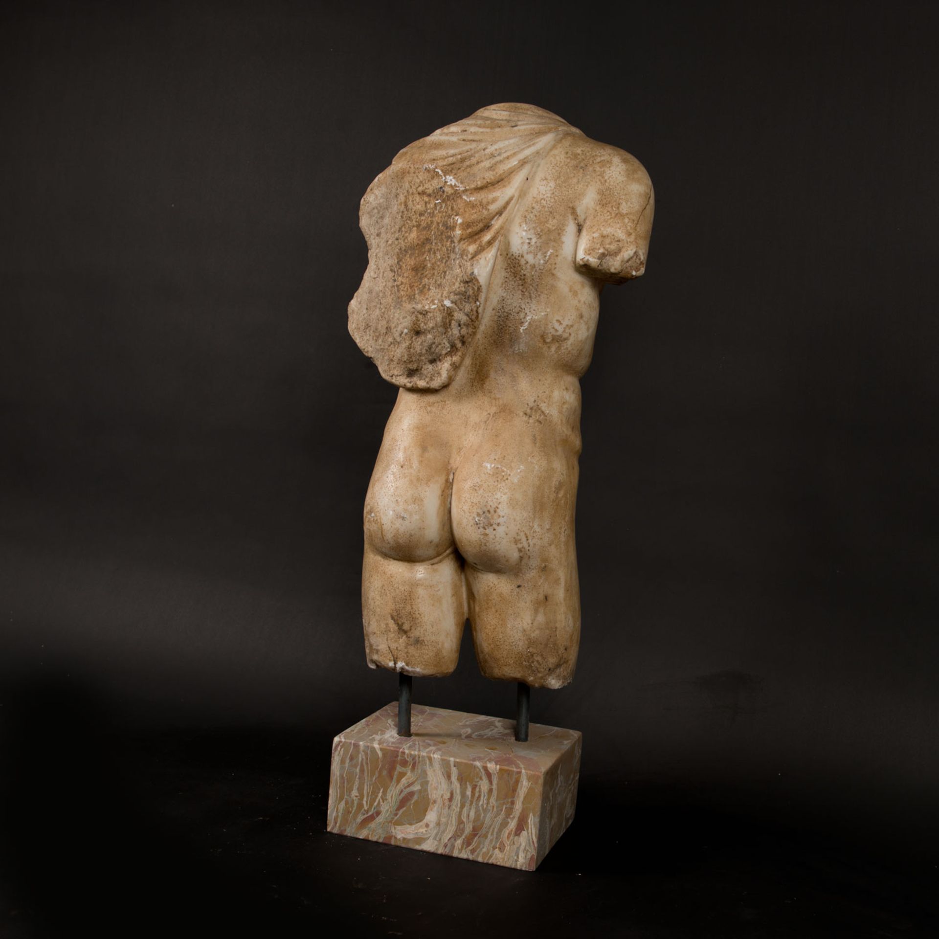 Male Roman marble torso in ancient manner - Image 5 of 6