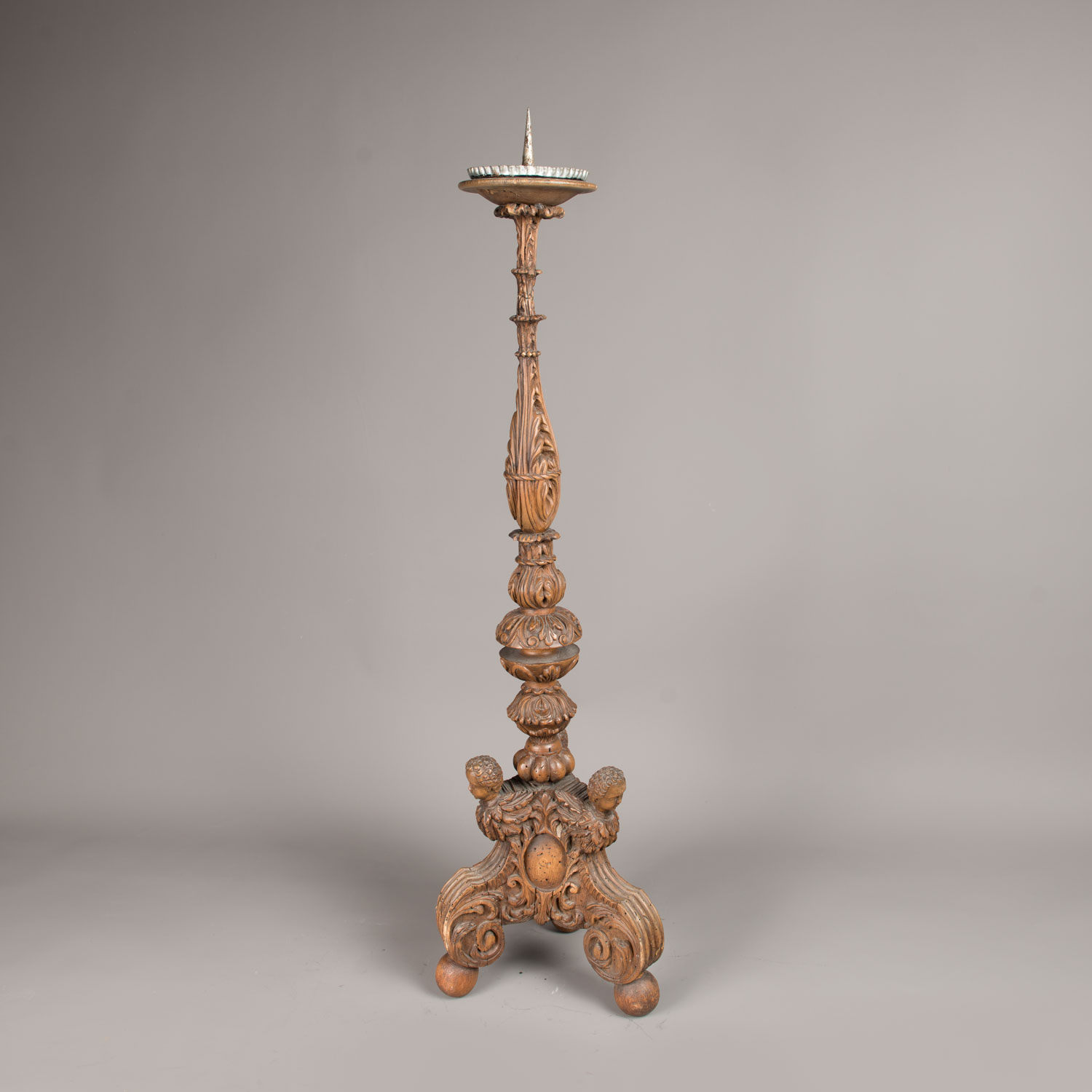 Pair of Austrian baroque candle sticks - Image 3 of 3