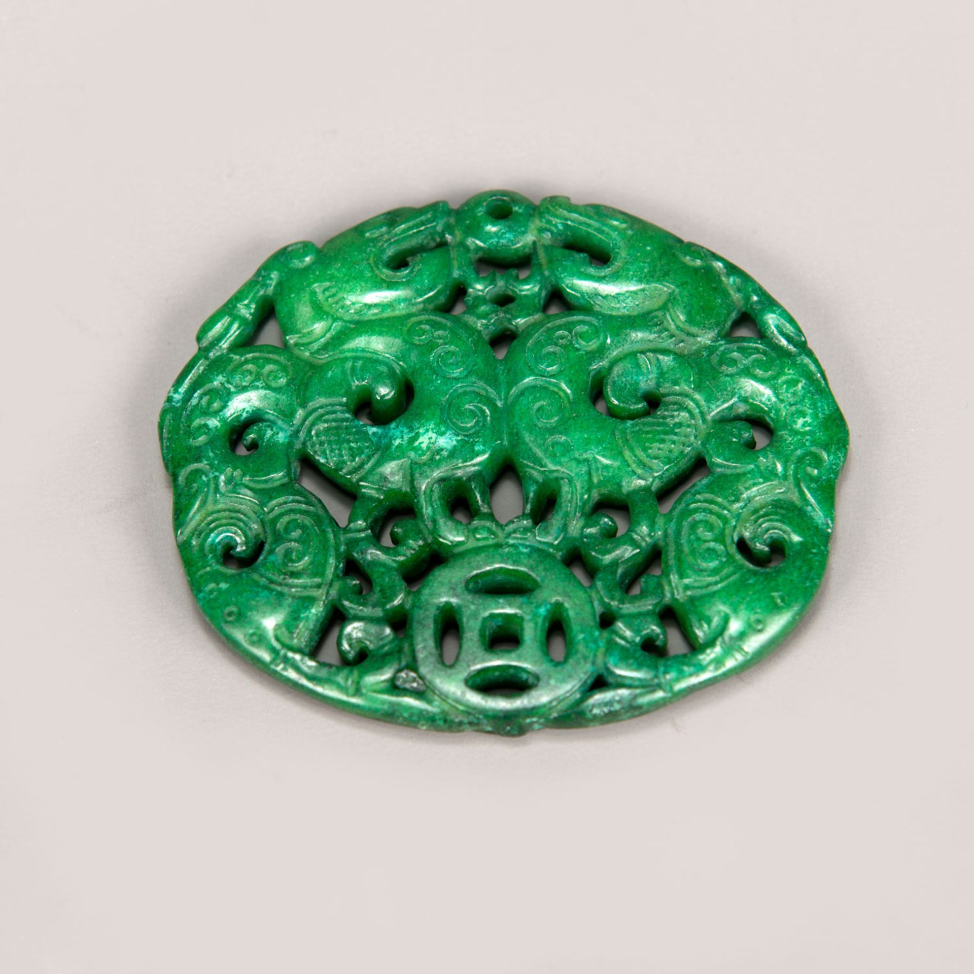 Chinese Jade medallion  - Bild 2 aus 2