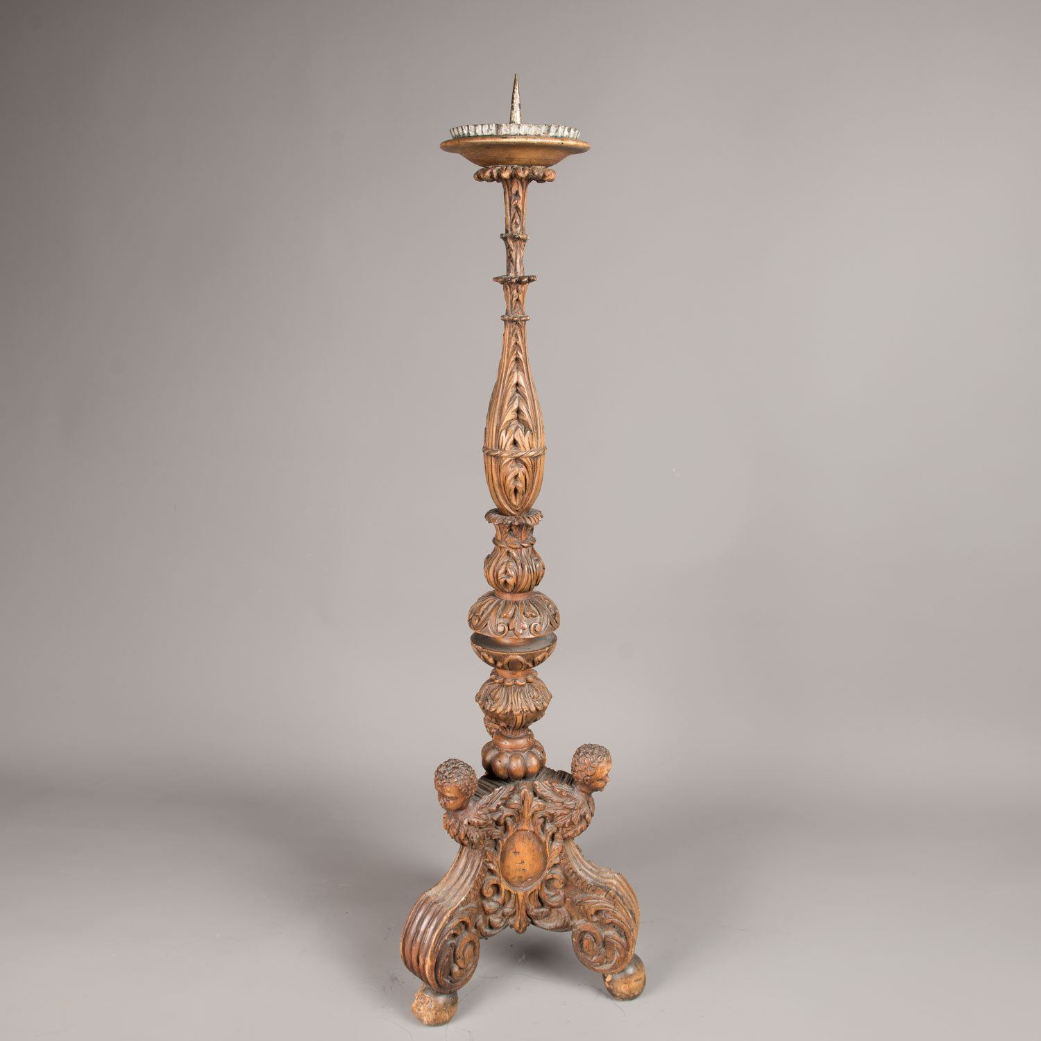 Pair of Austrian baroque candle sticks - Image 2 of 3