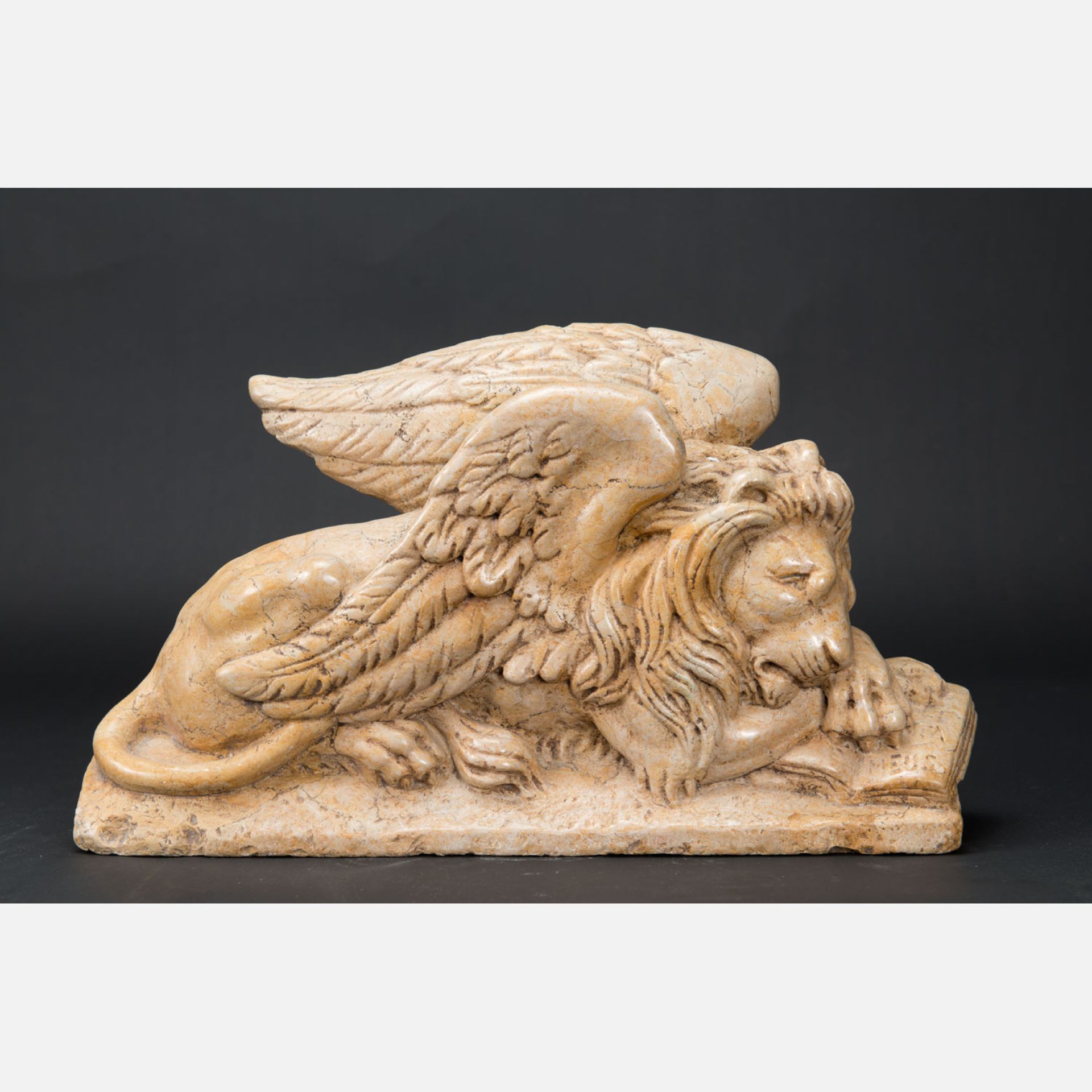 Pair of winged lions - Image 3 of 3