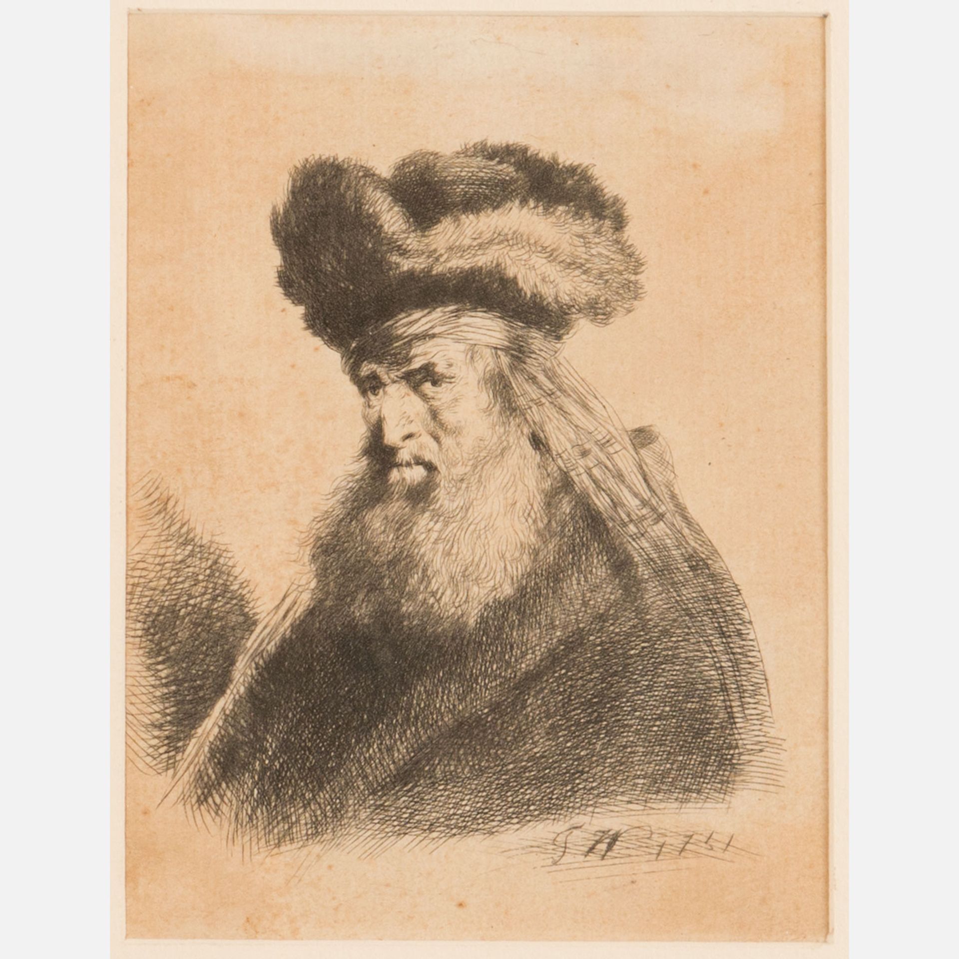 Rembrandt Harmenszoon van Rijn (1606-1669)-after,graphic - Image 2 of 2