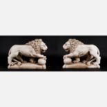 Pair of manieristic lions