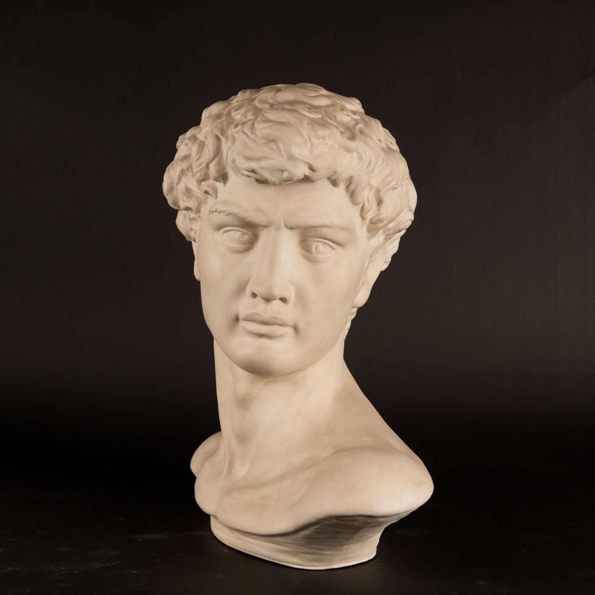 David bust after Michelangelo - Image 2 of 3