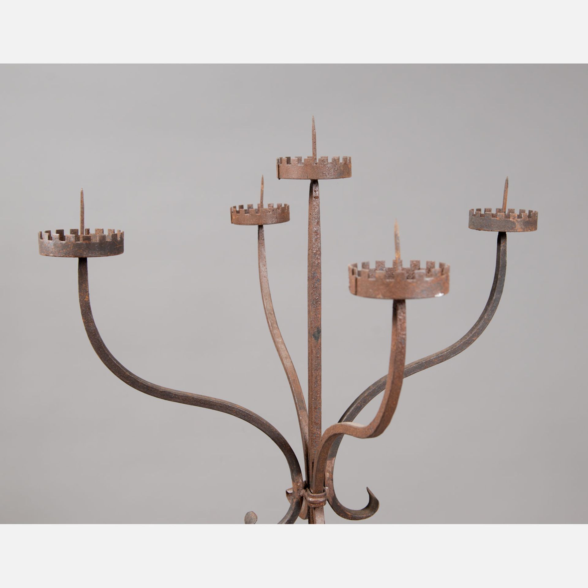 Iron Candelabra - Image 2 of 3