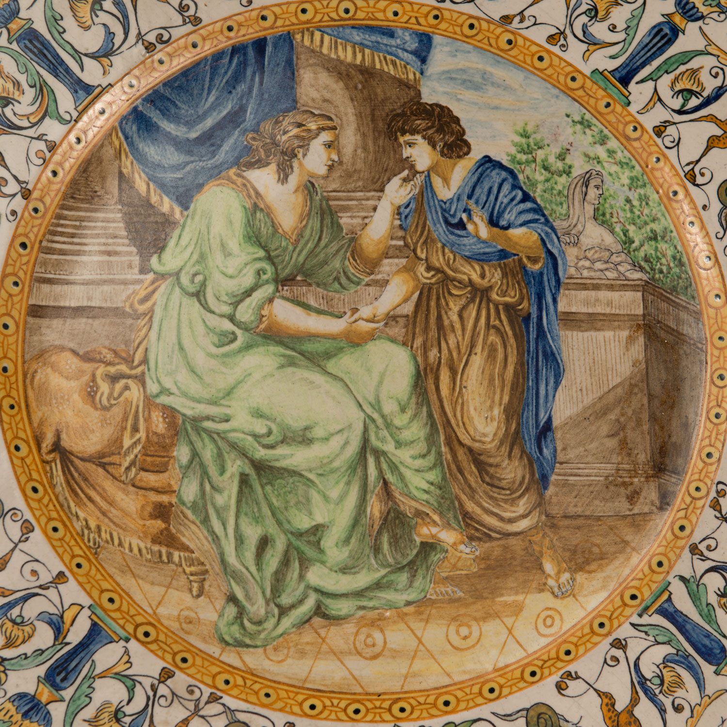 Large majolica Salver - Image 2 of 3