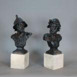 Pair of Historical Busts