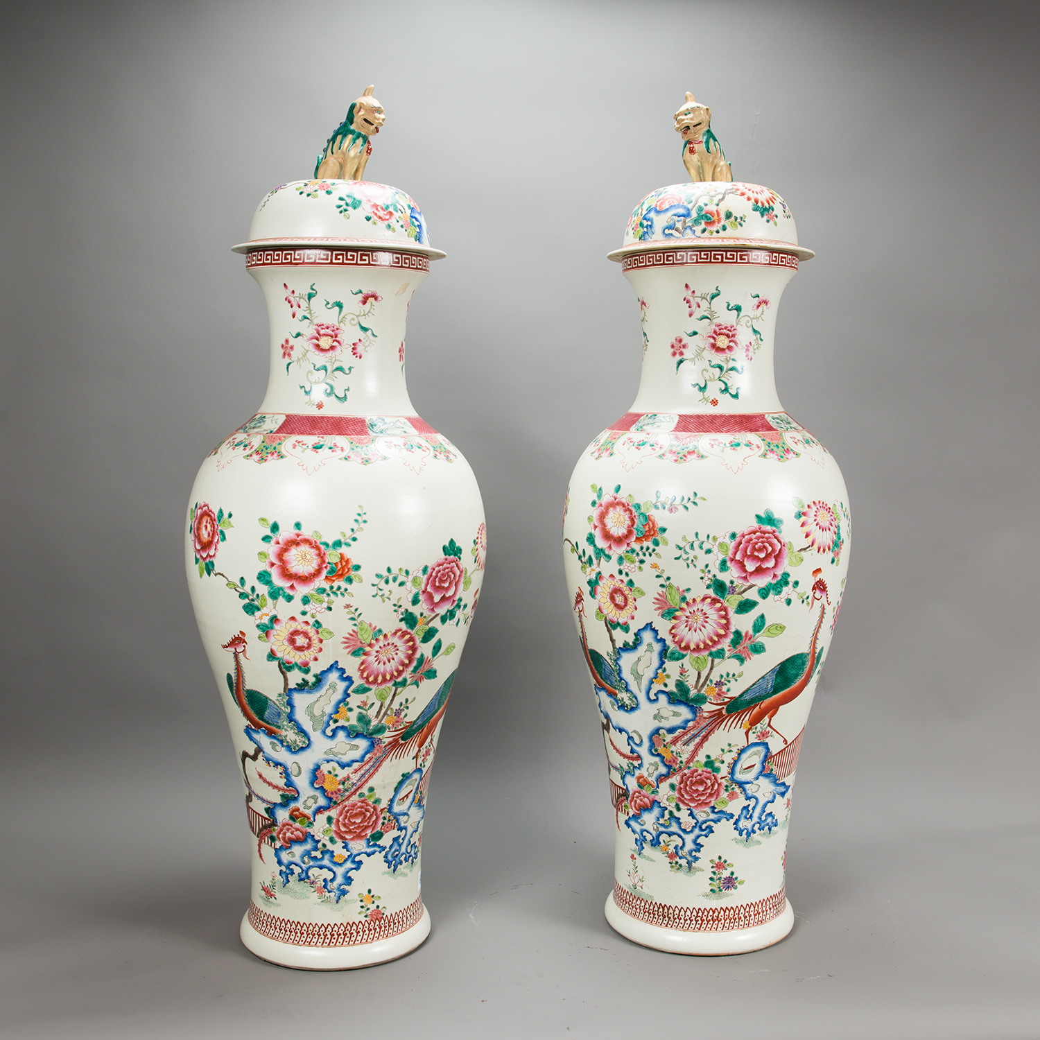 Pair of Qianlong Soldier Vases - Image 3 of 3
