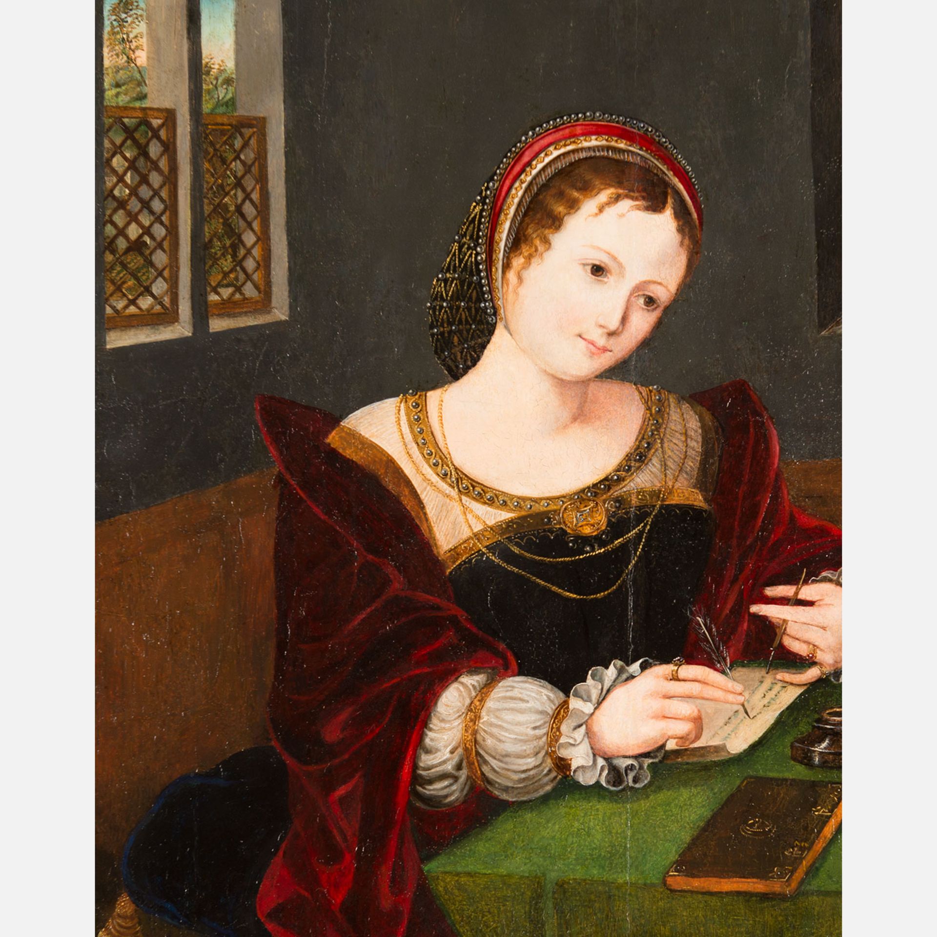 Master of the Female Half Lenght- (1525ed (1525-1550 – attributed active) - Image 2 of 3