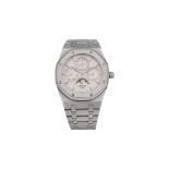 AUDEMARS PIGUET ROYAL OAK CALENDRIER PERPÉTUEL, RÉF. 25820 ST, EN ACIER - Vers 2011