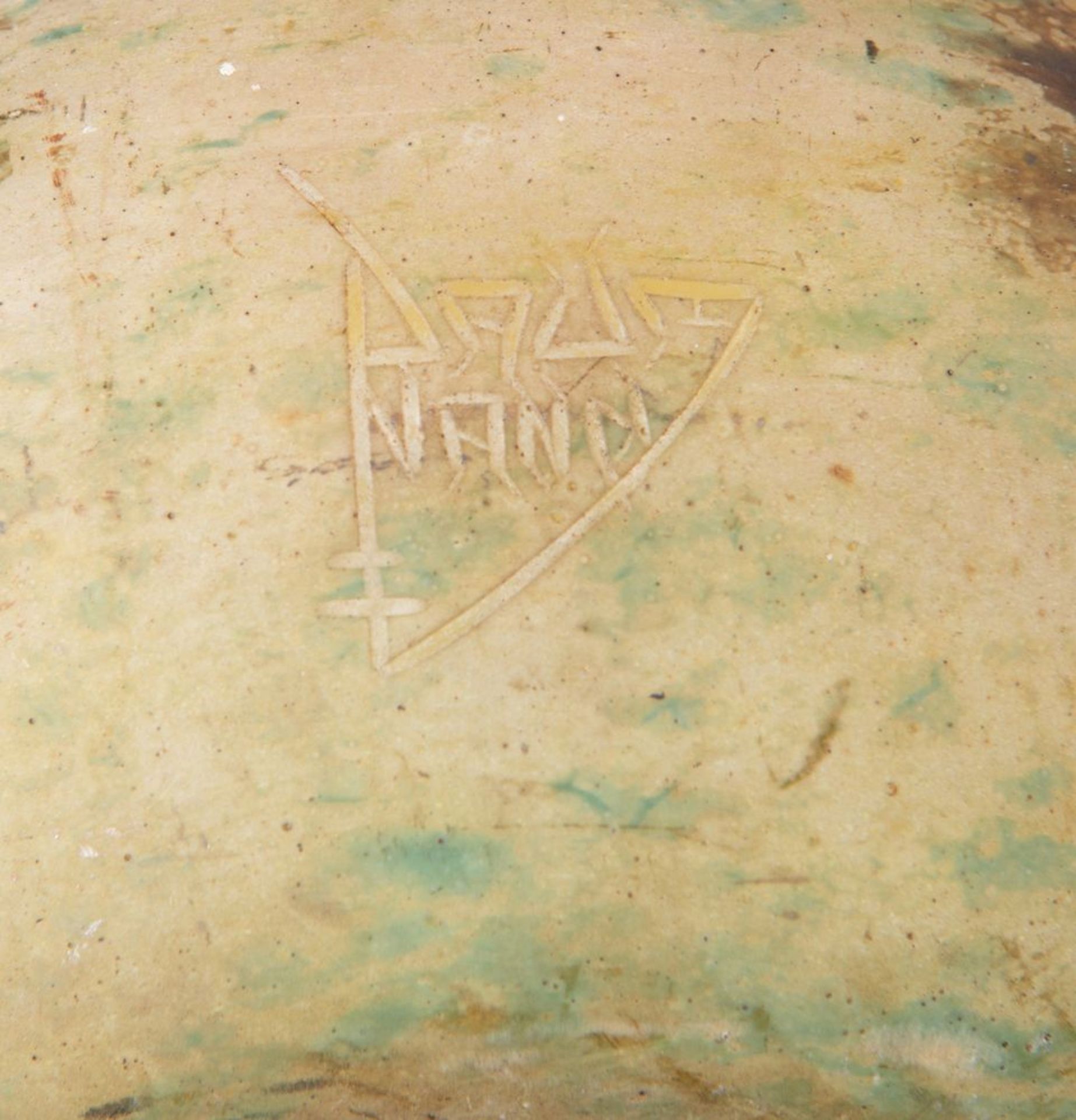 DAUM & NANCY Ciotola in vetro soffiato cammeo. Marchio originale. Prod. Daum & Nancy. Francia, - Bild 3 aus 3