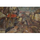 Edge of town (Studio) by Janis Pupols (1887-1956)