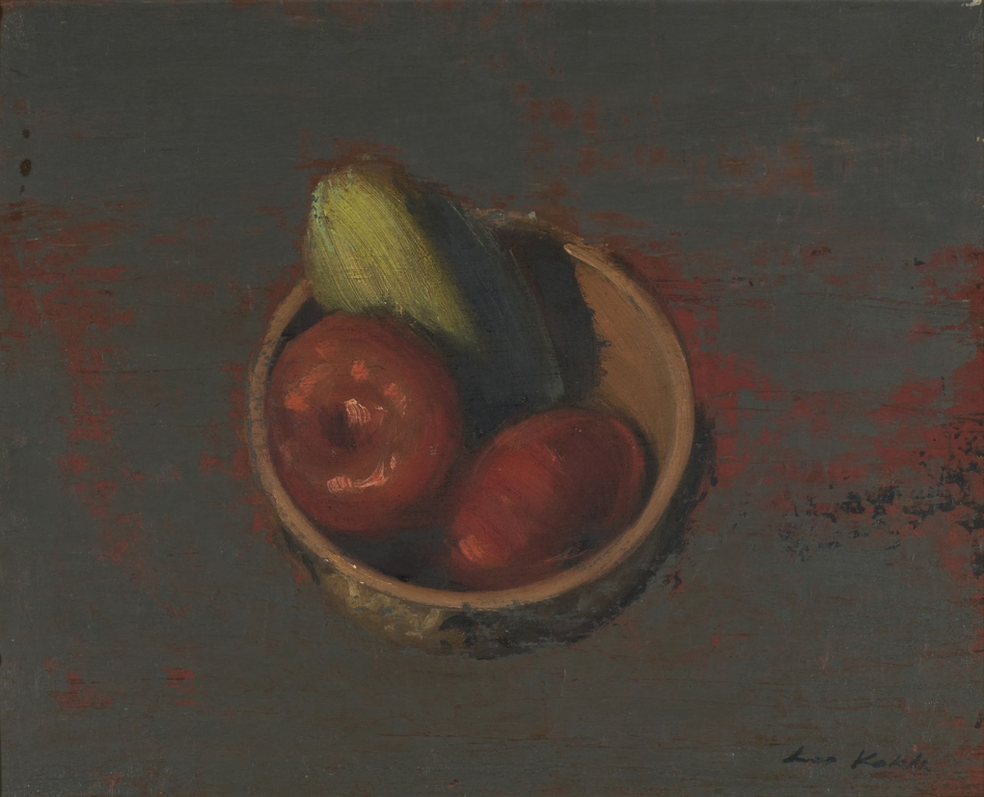 Still life oil painting by Leo Kokle (1924-1964)