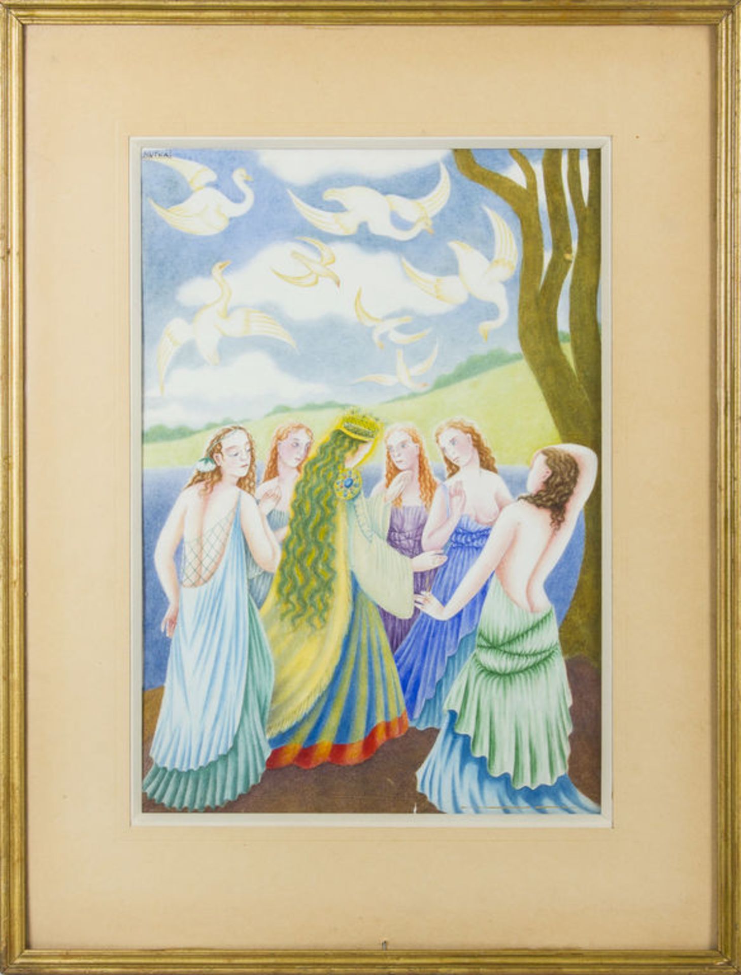 Watercolor by Hilda Vika (1897-1963)