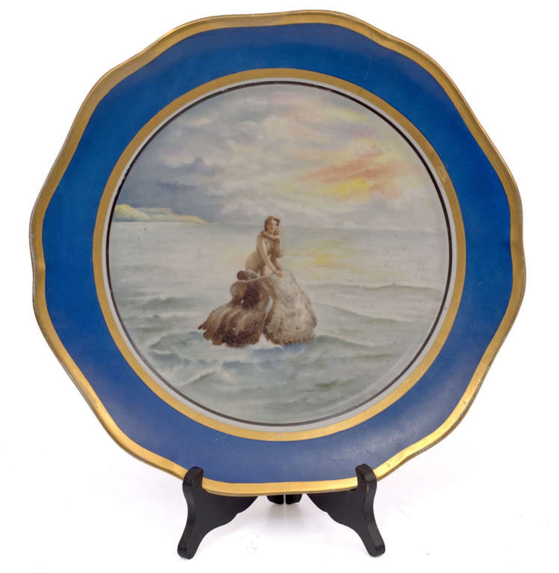 Decorative porcelain plate "Mermaid", NGF Bronnica