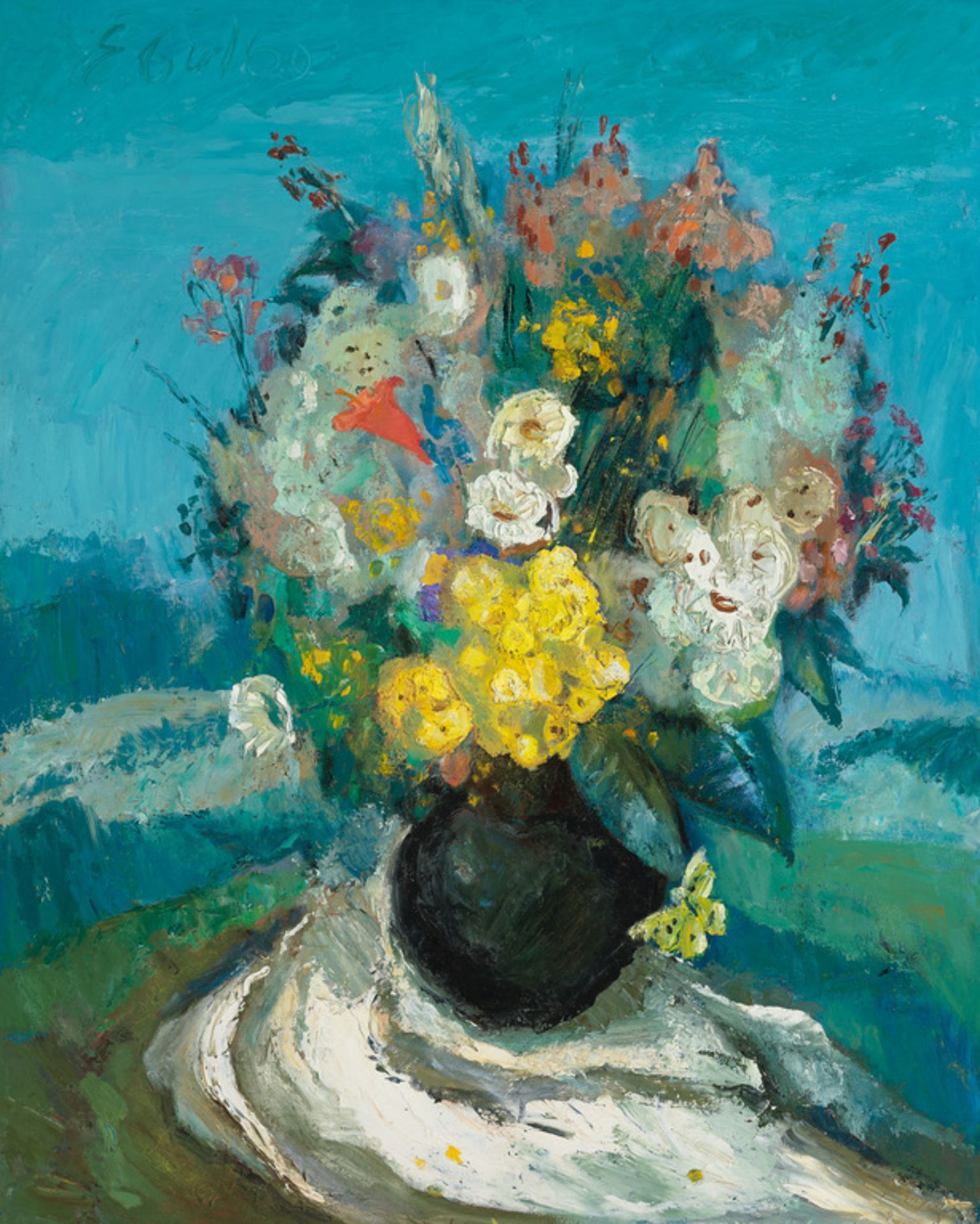 Flowers d by Erika Gulbe (1916-2003)