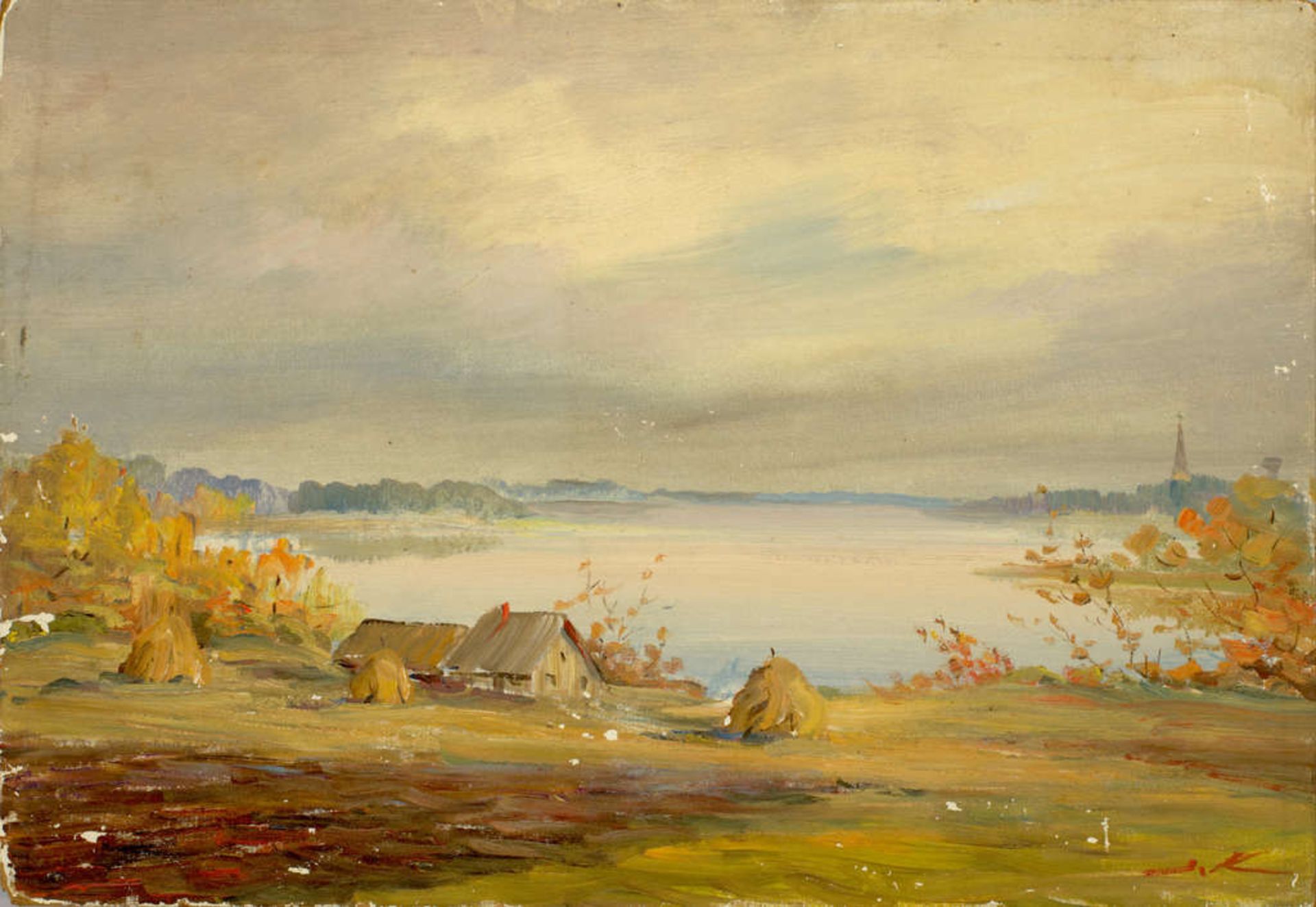 Daugava at Koknese by Stanislavs Kreics (1909-1992)