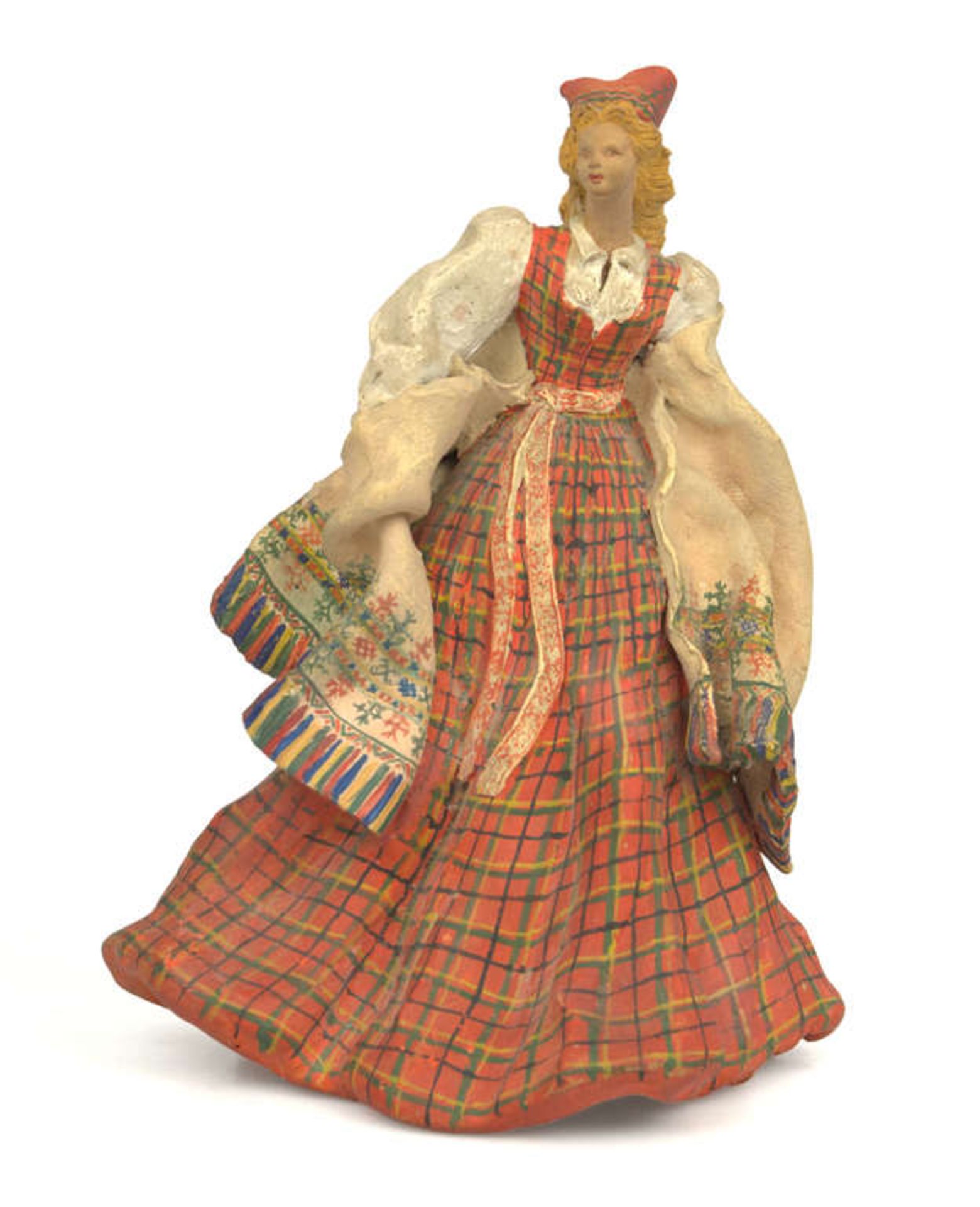 Ceramic figurine ''Folk dancer'' by Elvira Pinnis