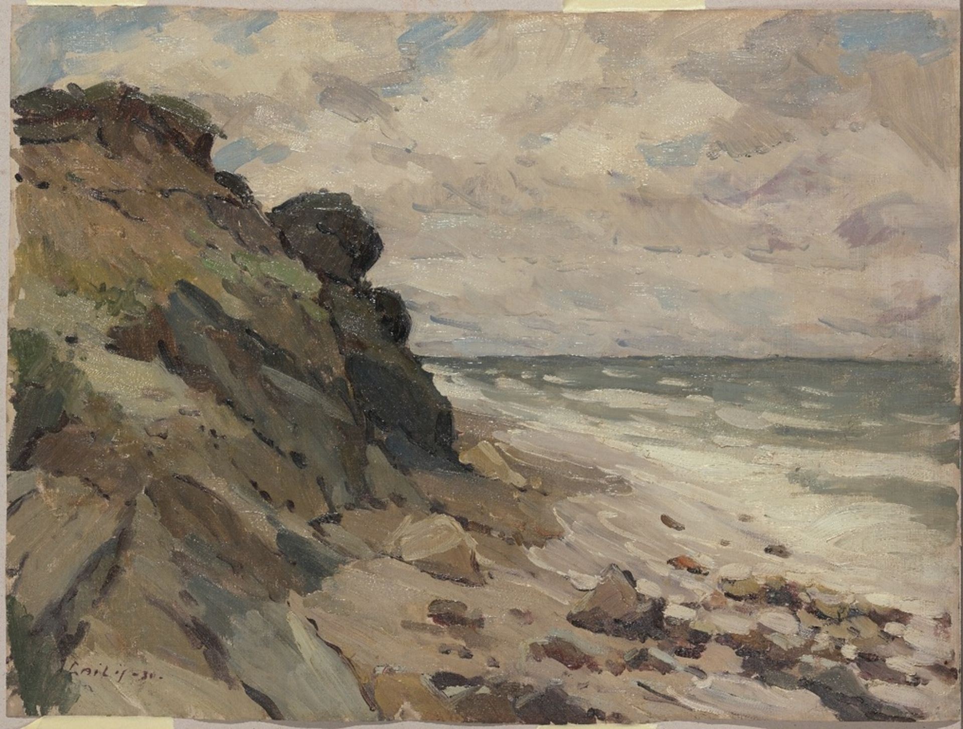 Coastal landscape by Janis Gailis (1903-1975)