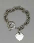 Silberne Armkette mit 2 Anhängern