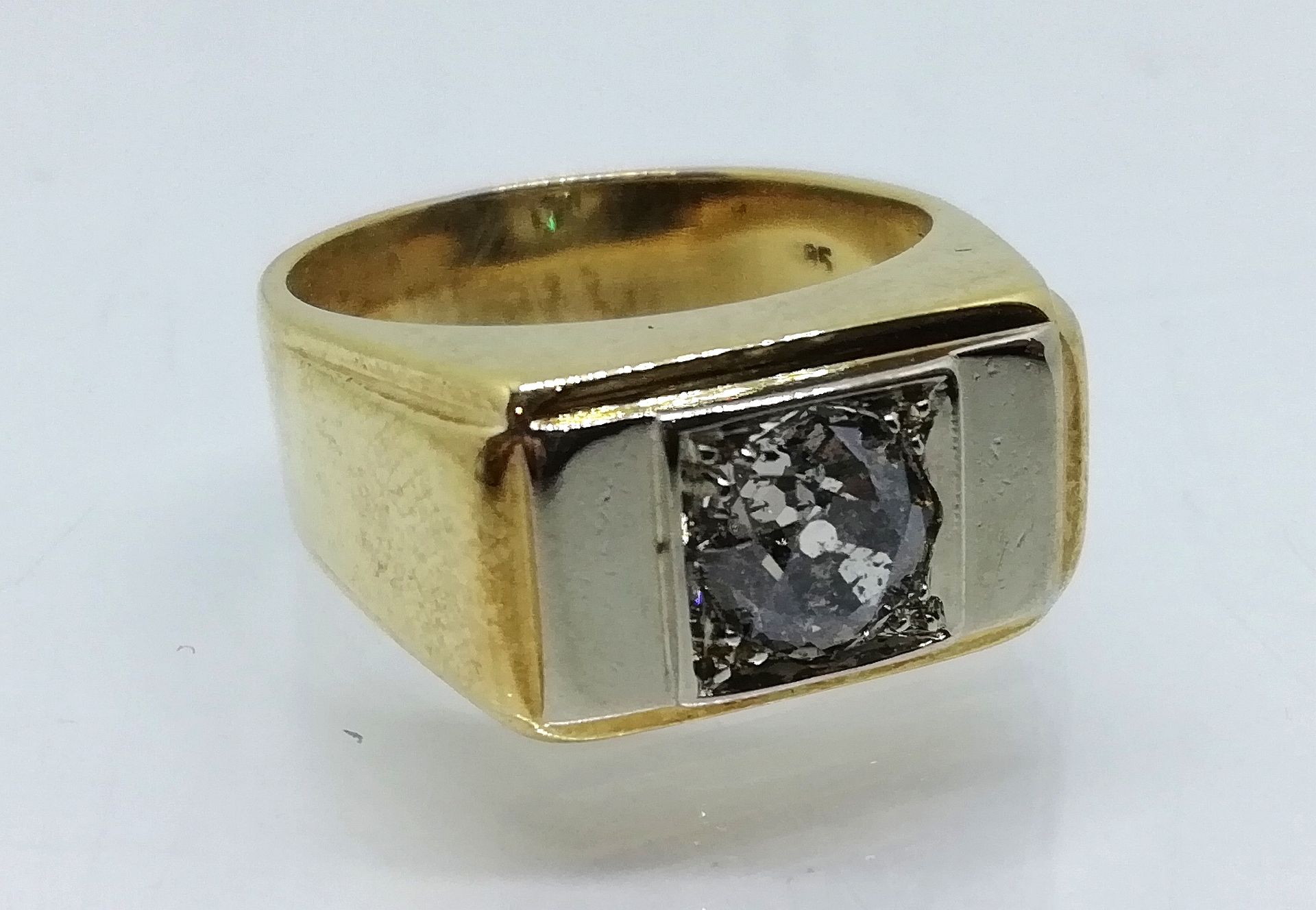 Altschliffbrillant Ring, ca.1,0ct.