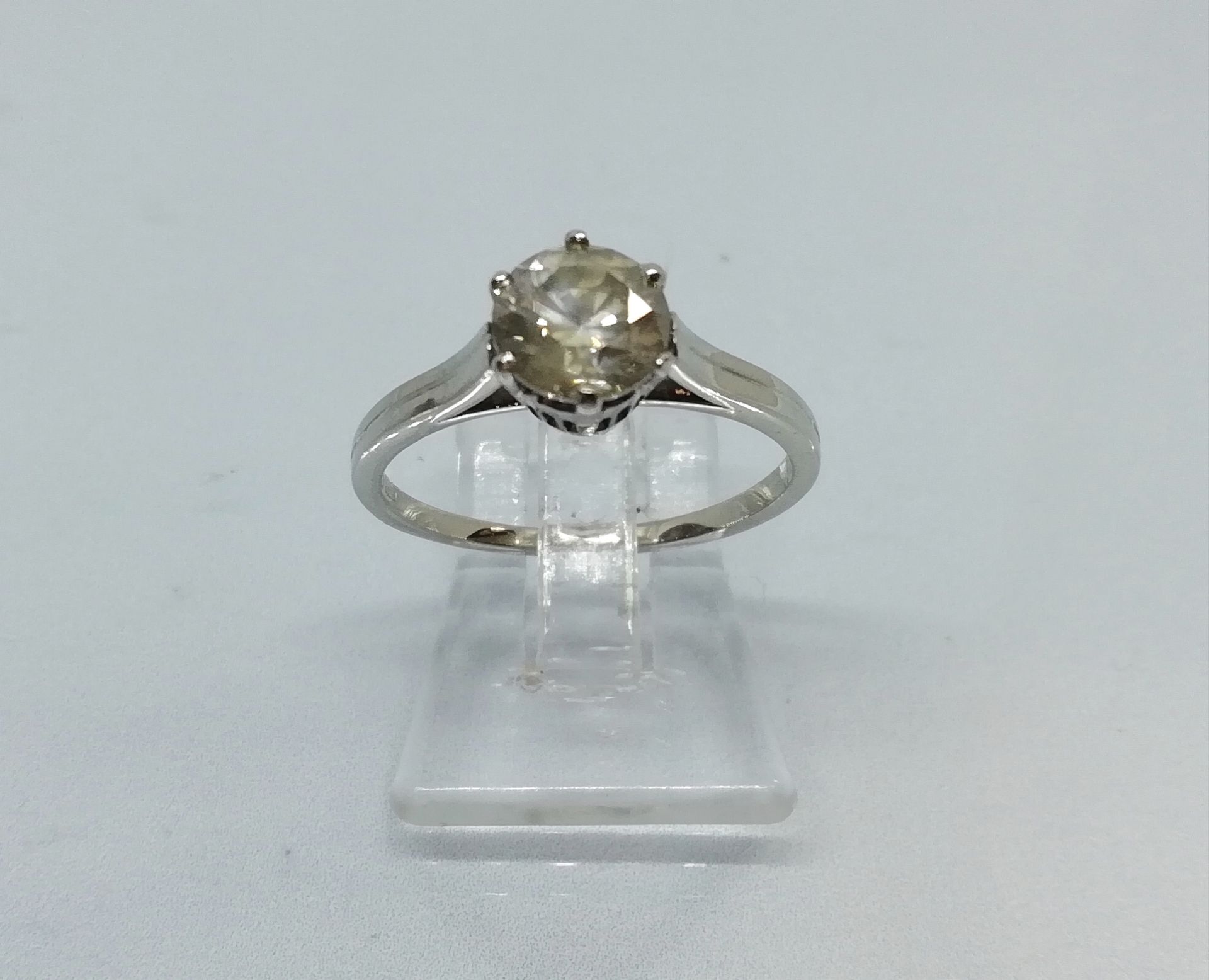 Brillantsolitär Damenring, ca. 1ct., 