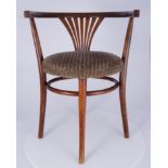 Jugendstil Armsessel, gemarkt Thonet