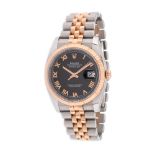 Rolex Datejust wristwatch, gold and steel, unisex