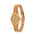 Rolex Datejust, wristwatch, gold, women