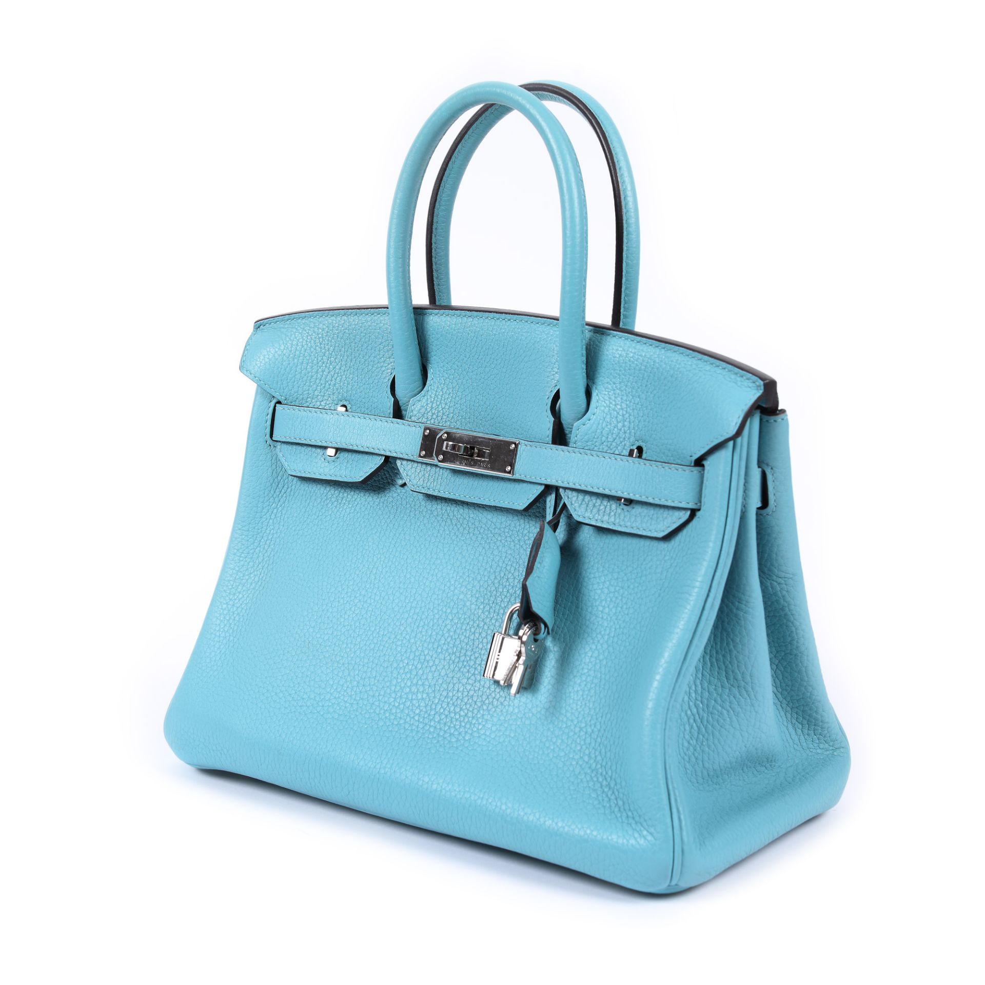 Hermès handbag, Birkin 30, Togo leather, Bleu du Nord colour - Image 5 of 9