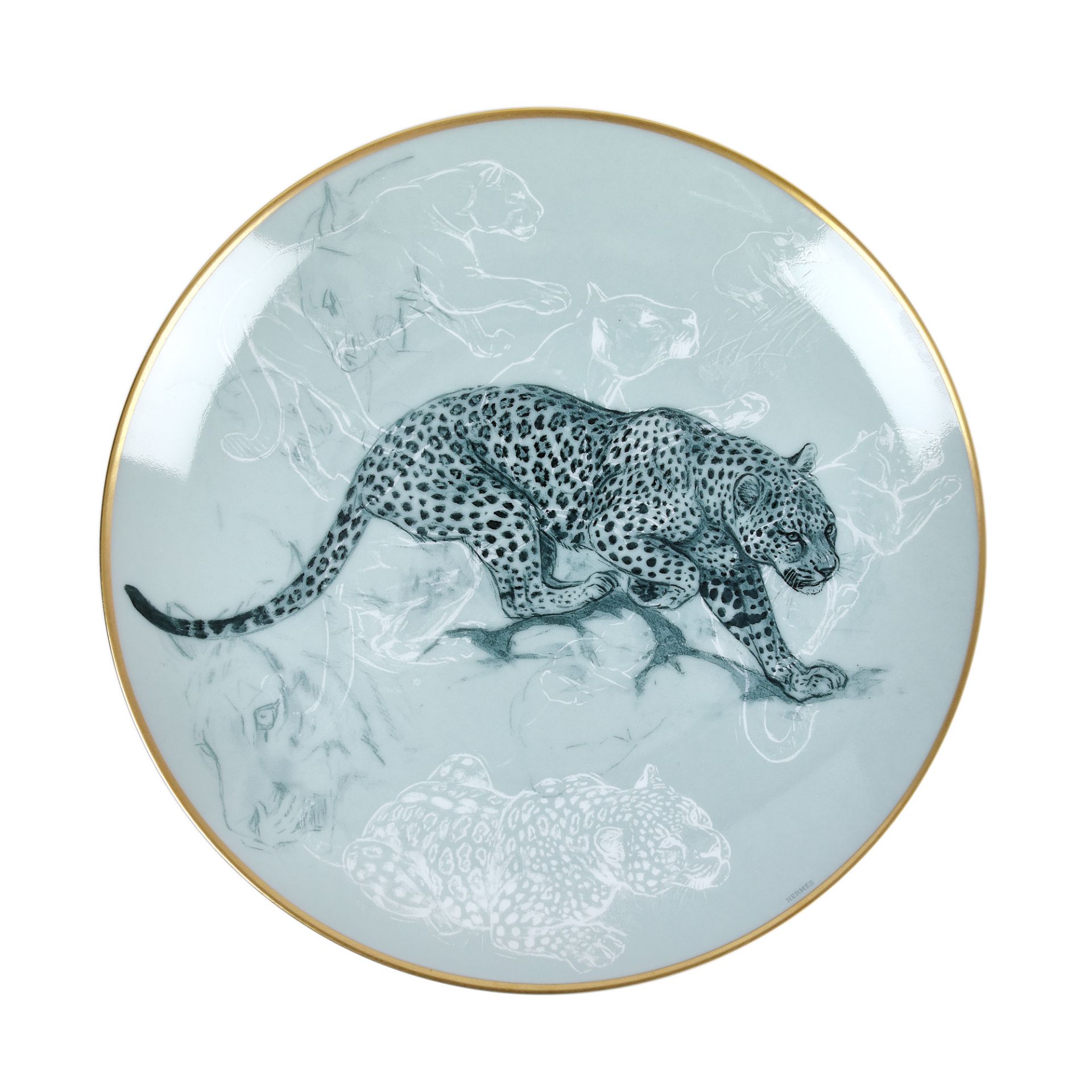 Hermès porcelain set, consisting of two plates, from the collection "Carnets d'Equateur", original b - Image 2 of 5