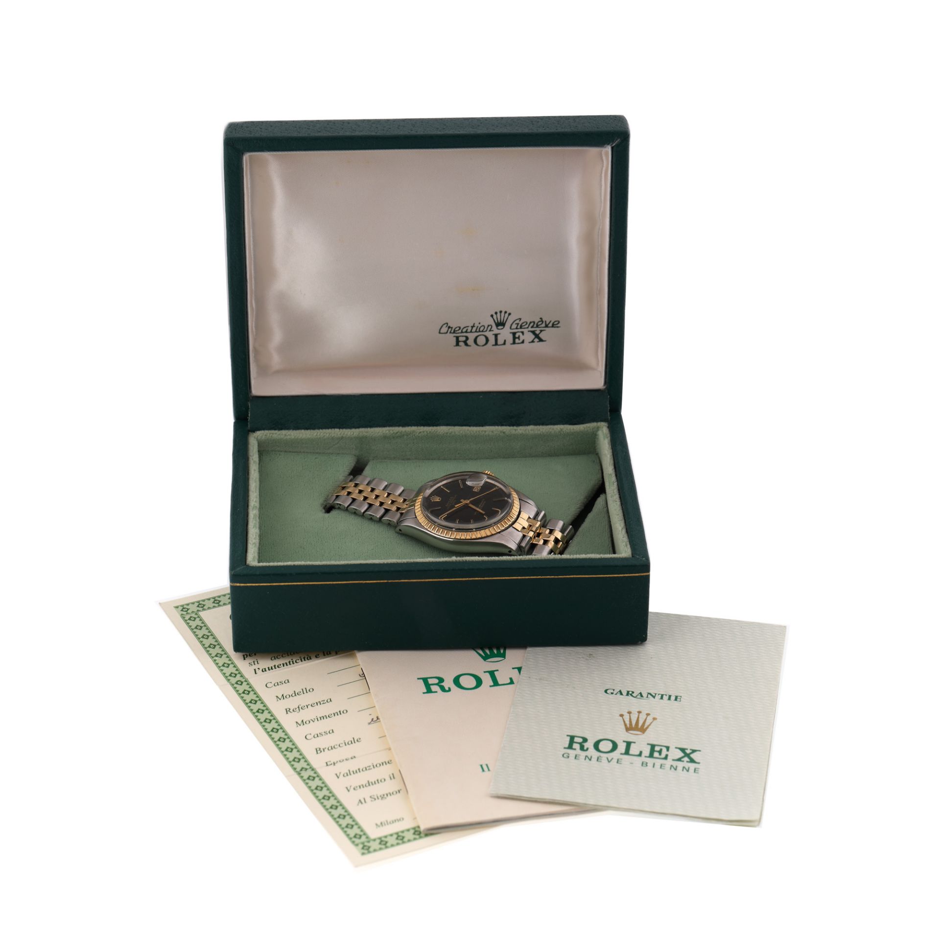 Rolex Oyster Date wristwatch, unisex, provenance documents and original box - Image 4 of 4