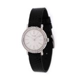 Piaget Altiplano Ultra-Thin wristwatch, white gold, bezel adorned with diamonds, women, original box