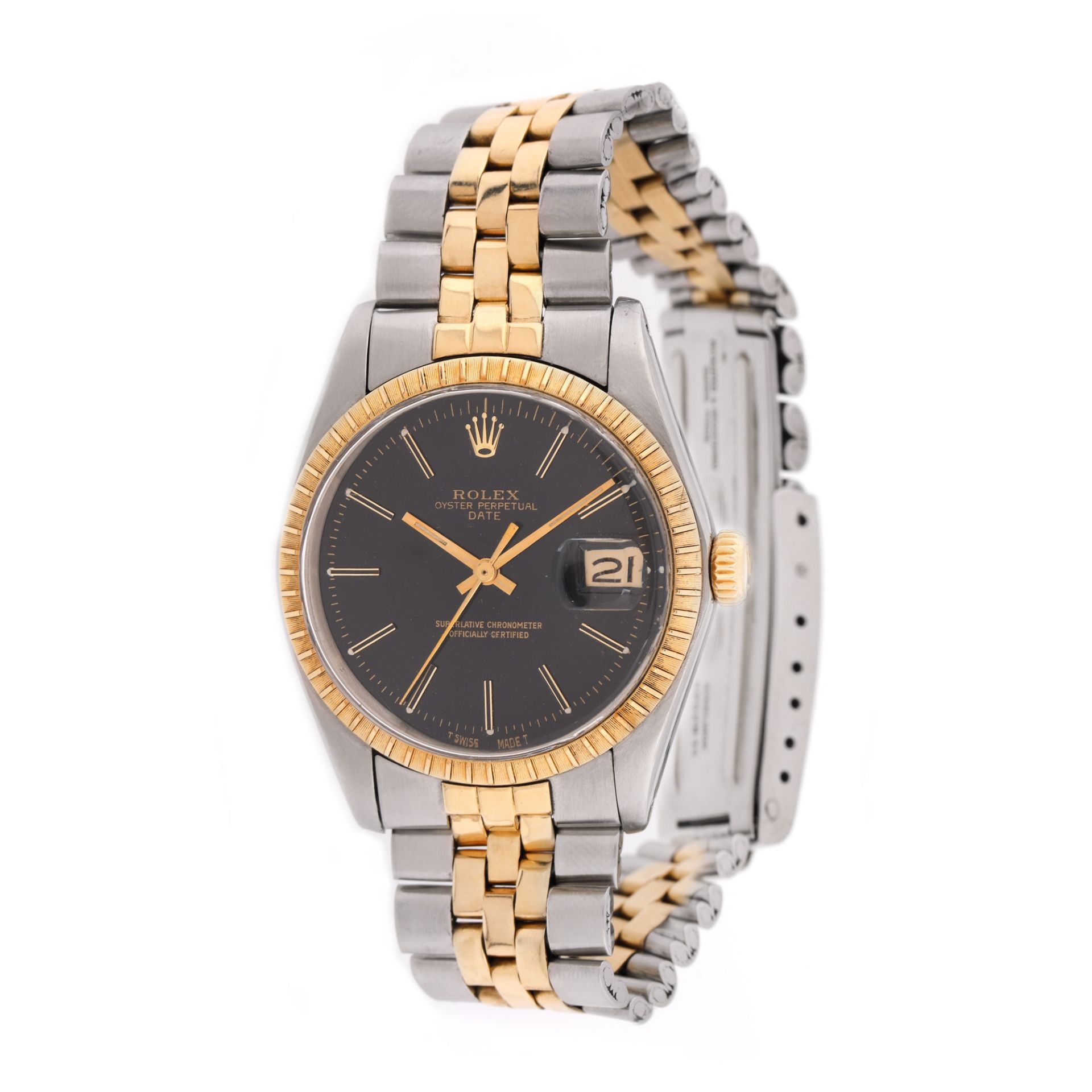 Rolex Oyster Date wristwatch, unisex, provenance documents and original box