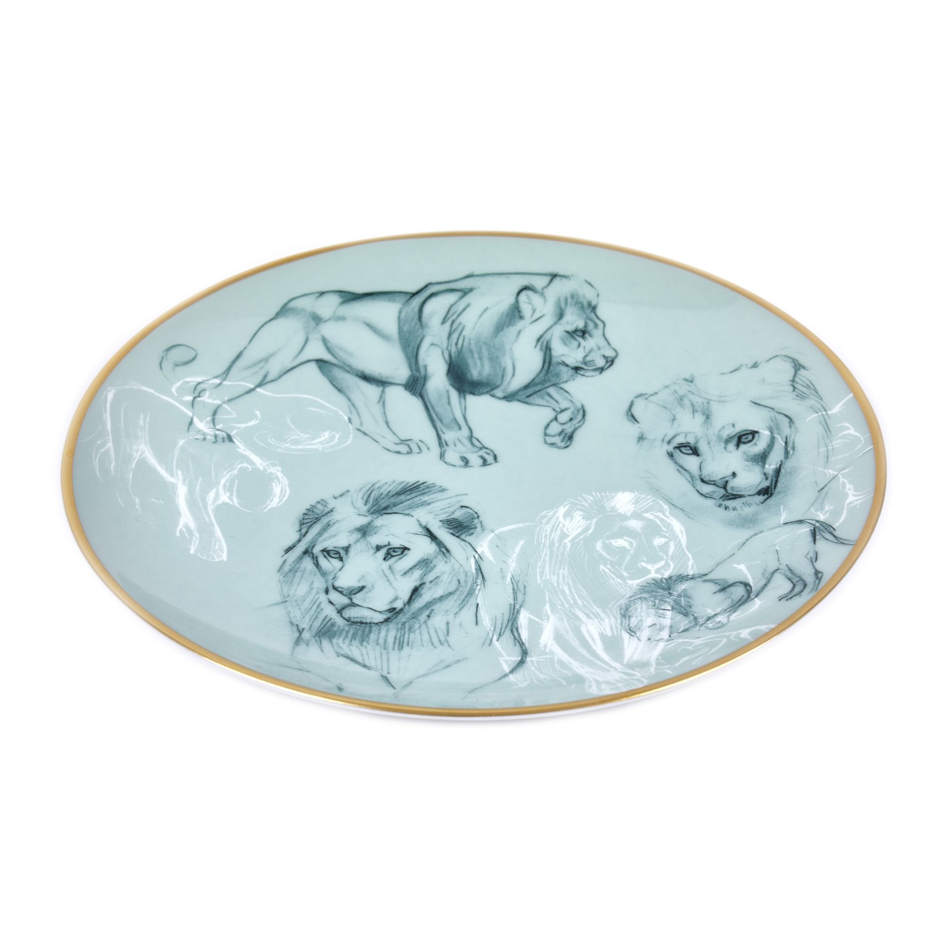 Hermès porcelain set, consisting of two plates, from the collection "Carnets d'Equateur", original b - Image 5 of 5