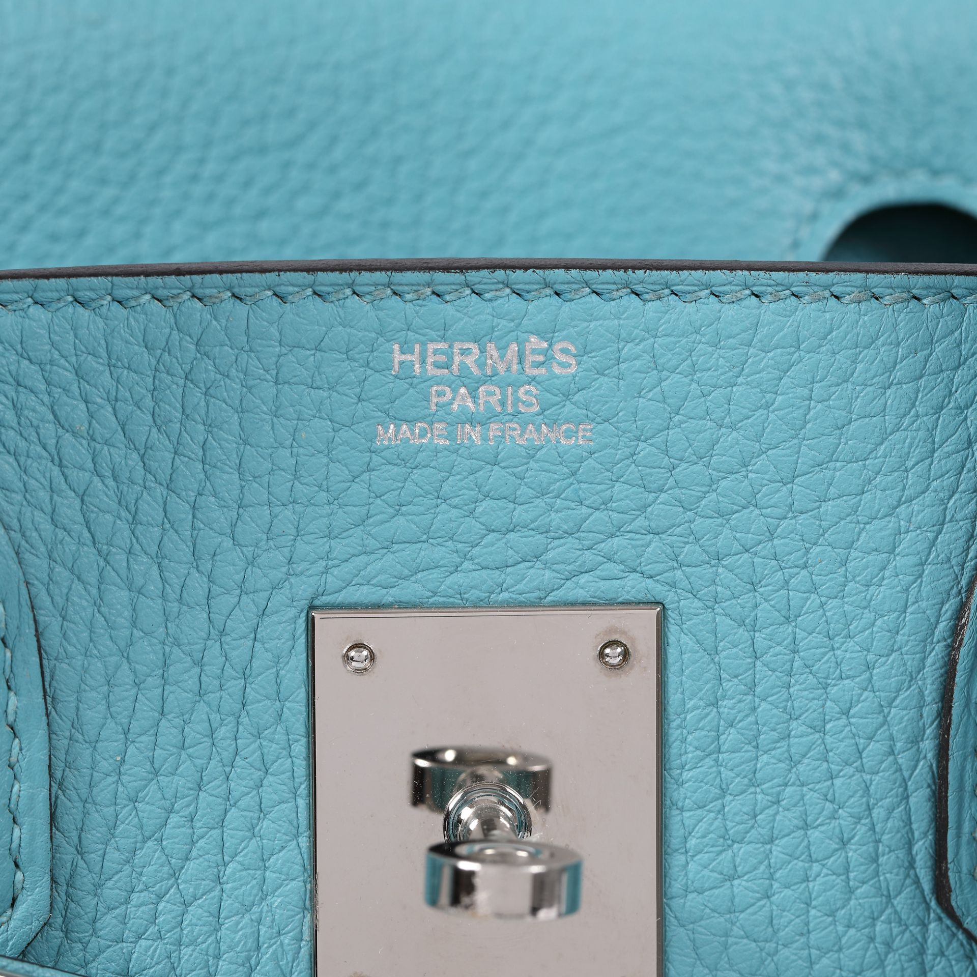 Hermès handbag, Birkin 30, Togo leather, Bleu du Nord colour - Image 6 of 9