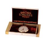 Longines pocket watch, gold, original box, approx. 1933
