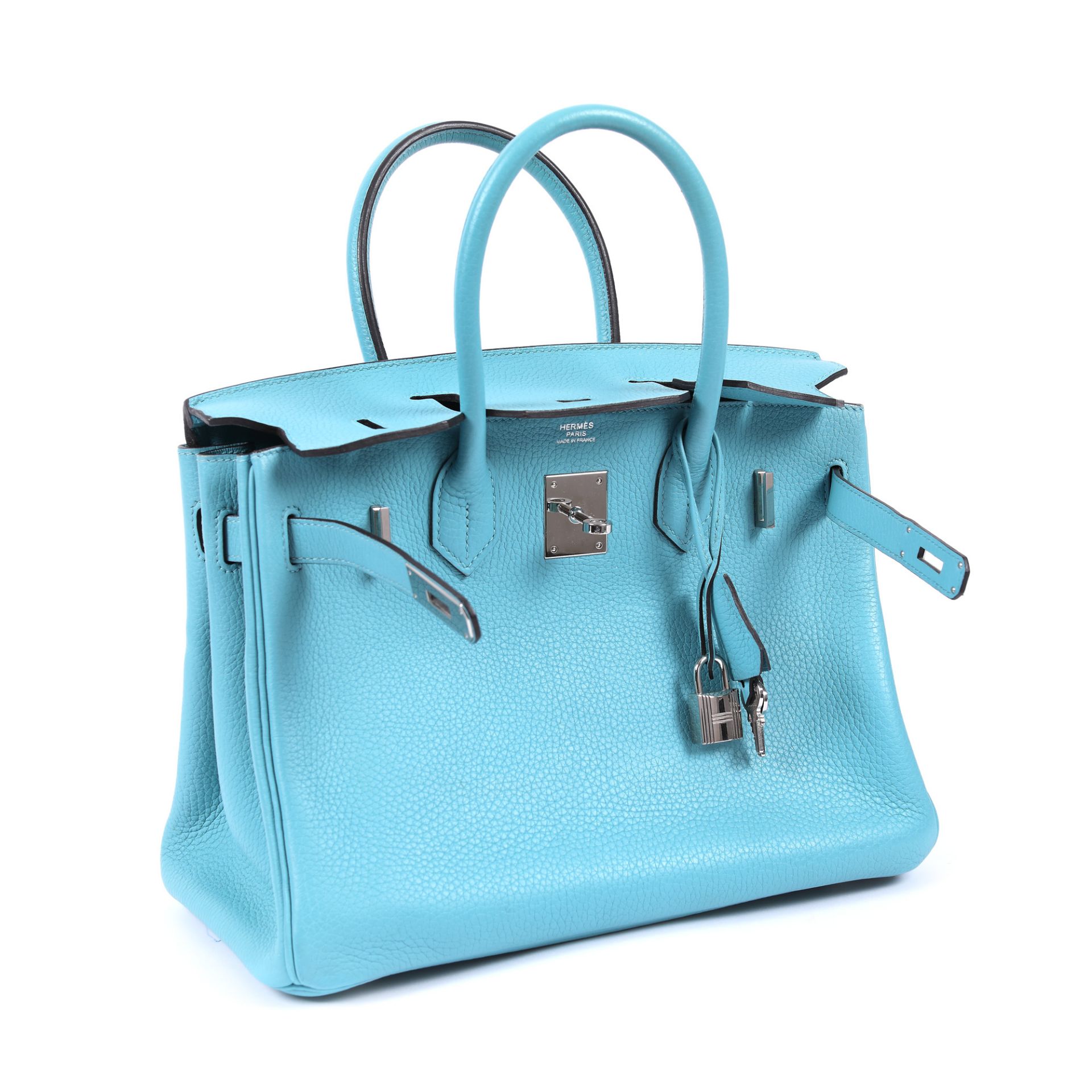 Hermès handbag, Birkin 30, Togo leather, Bleu du Nord colour - Image 3 of 9