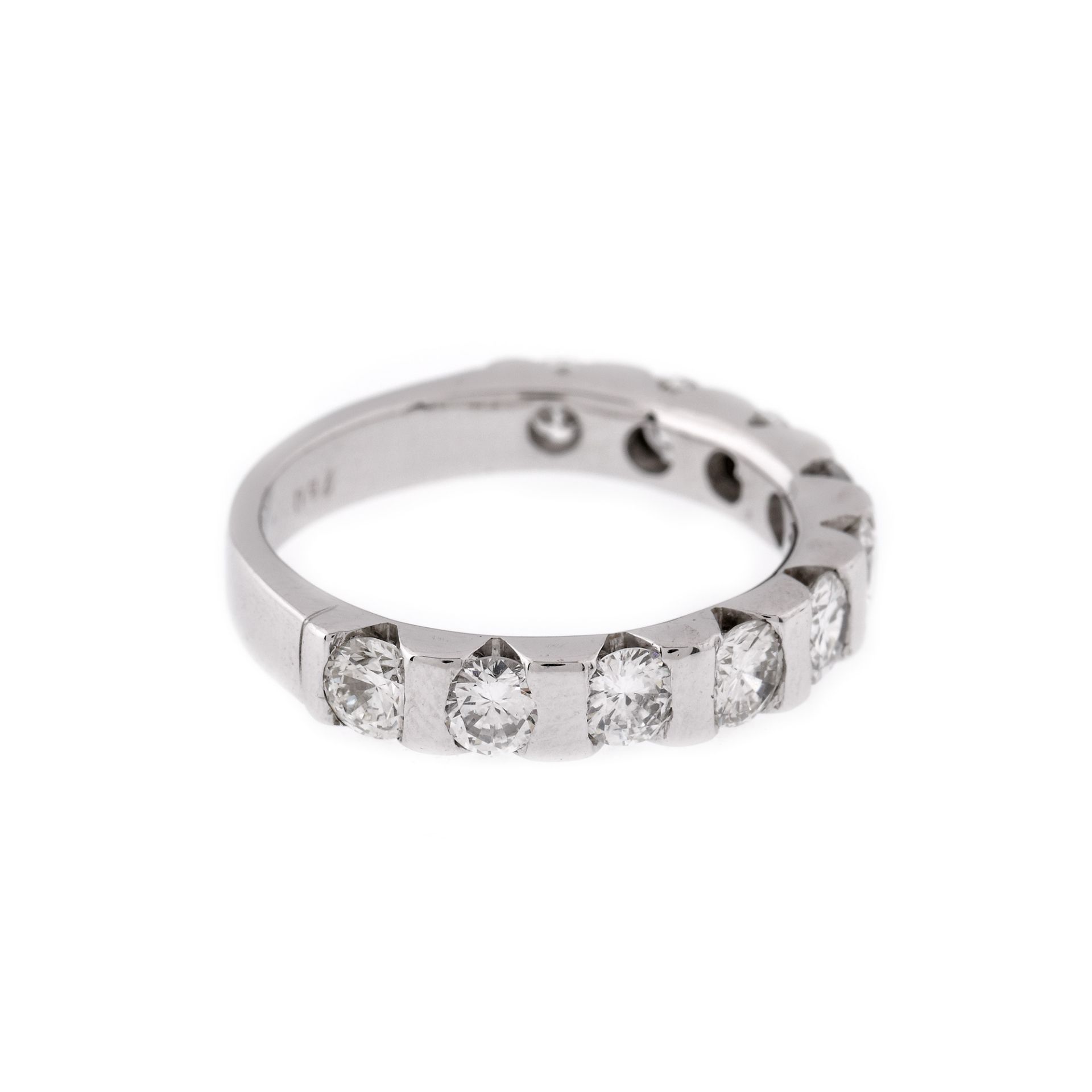 White gold ring, decorated with diamonds - Bild 2 aus 2