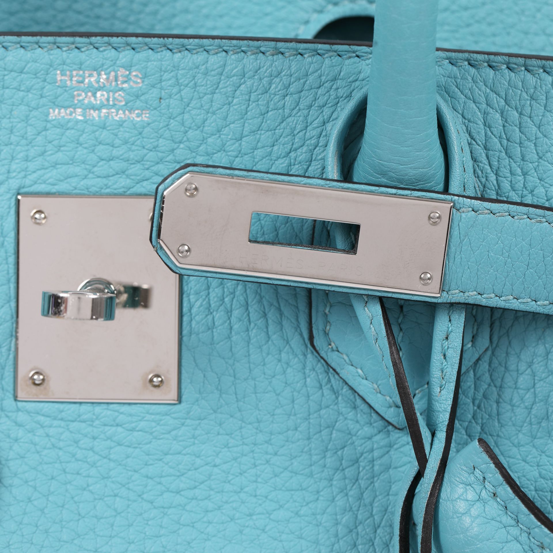 Hermès handbag, Birkin 30, Togo leather, Bleu du Nord colour - Image 8 of 9