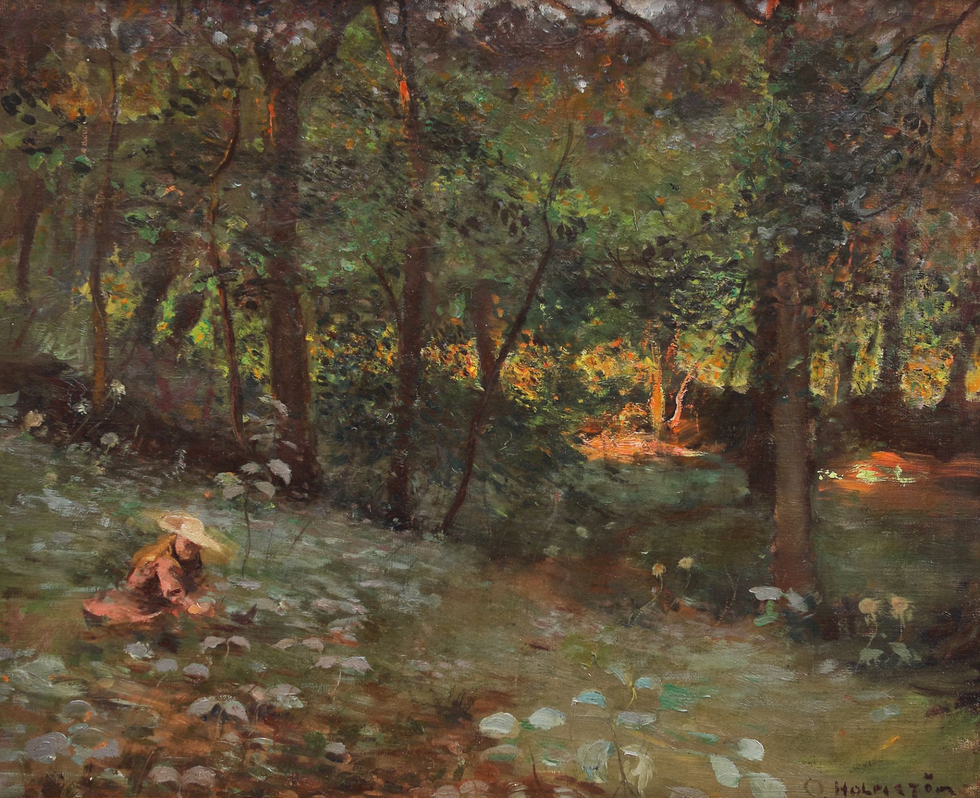 Otto Holmström, In the Garden