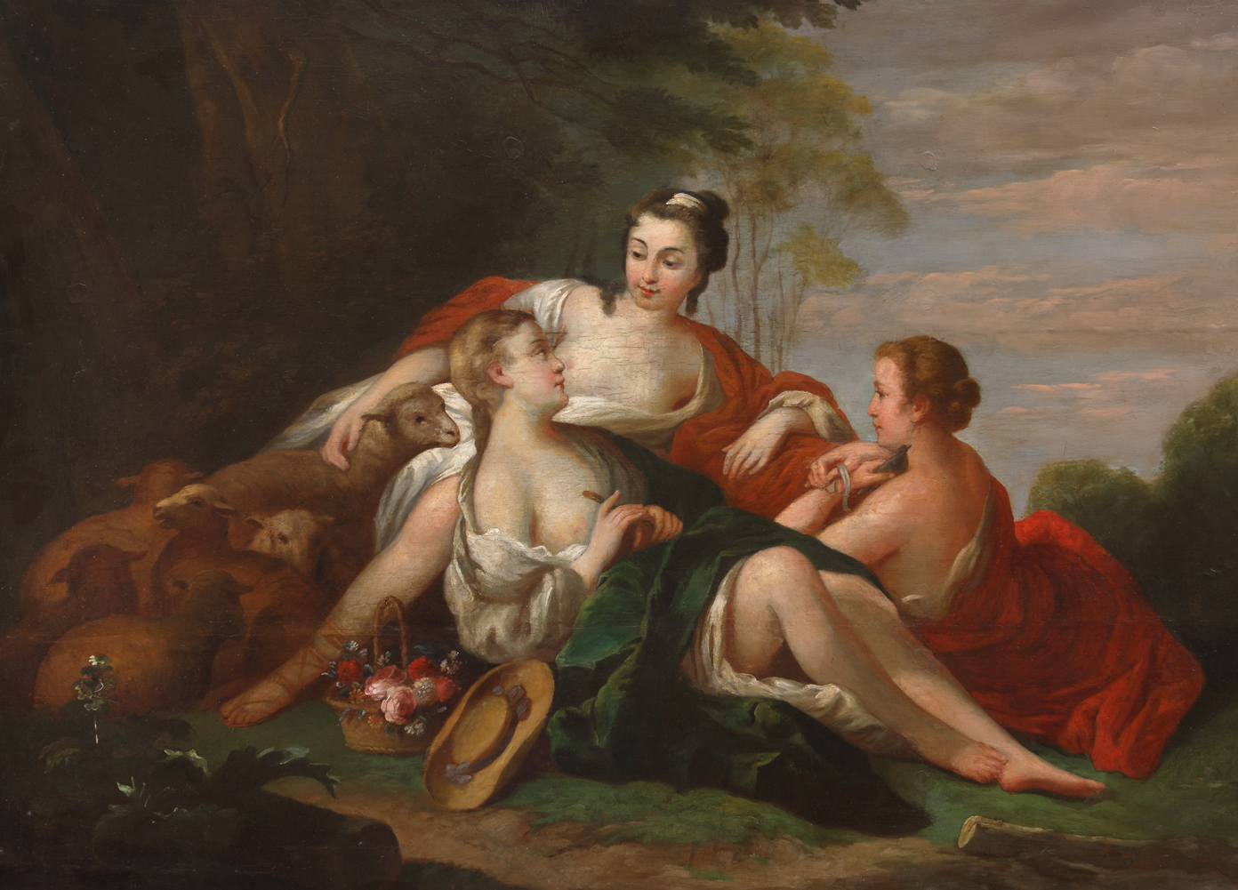 François Boucher manner, Bucolic Scene