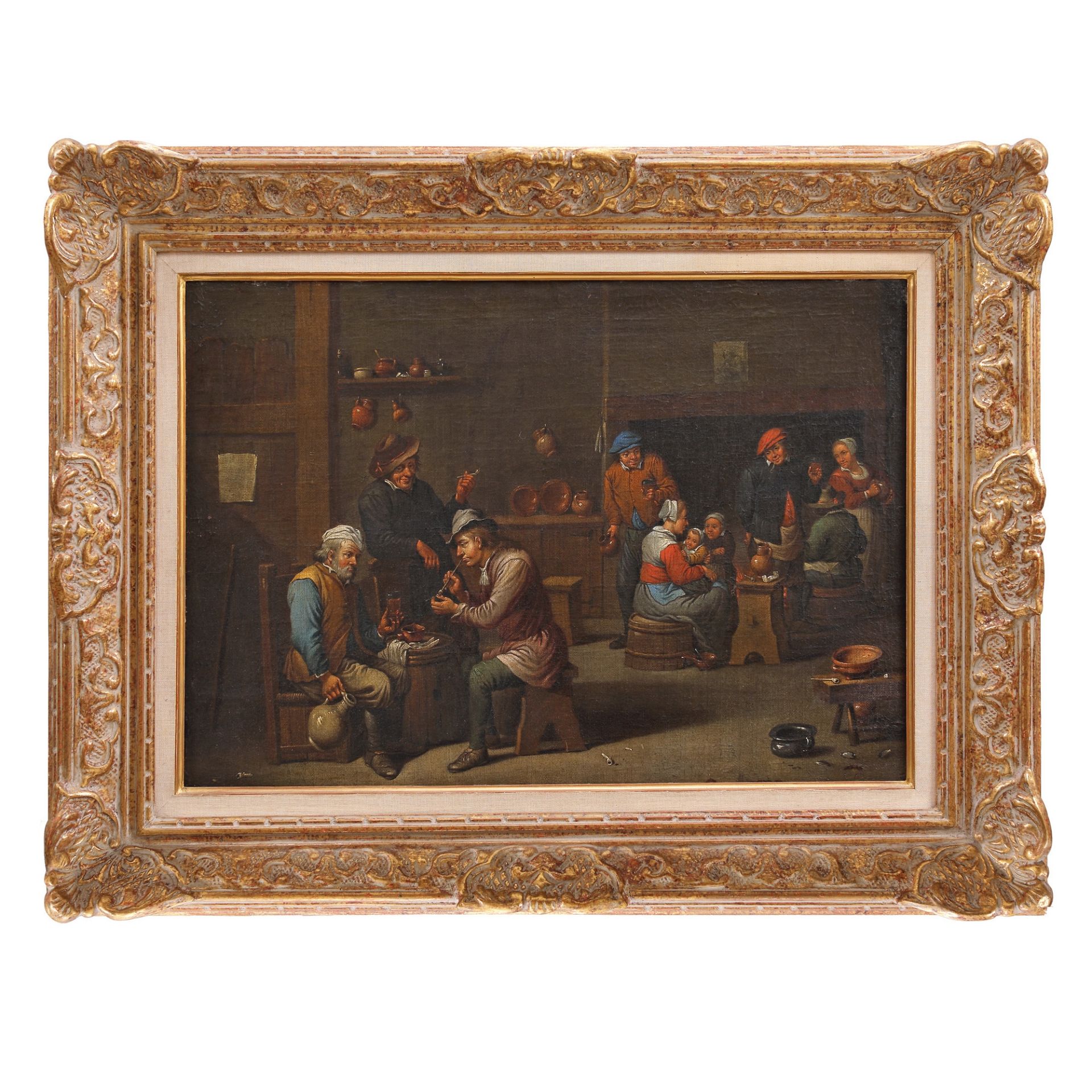 David Teniers the Younger manner, At the Tavern - Image 2 of 2