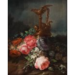 Spanish school, 18th century, Still Life with Samovar and Roses