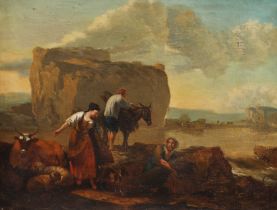 Nicolaes Berchem the Younger workshop, Pastoral Scene