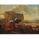 Nicolaes Berchem the Younger workshop, Pastoral Scene