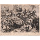 Gaspard Duchange, Battle of the Amazons (after Peter Paul Rubens)