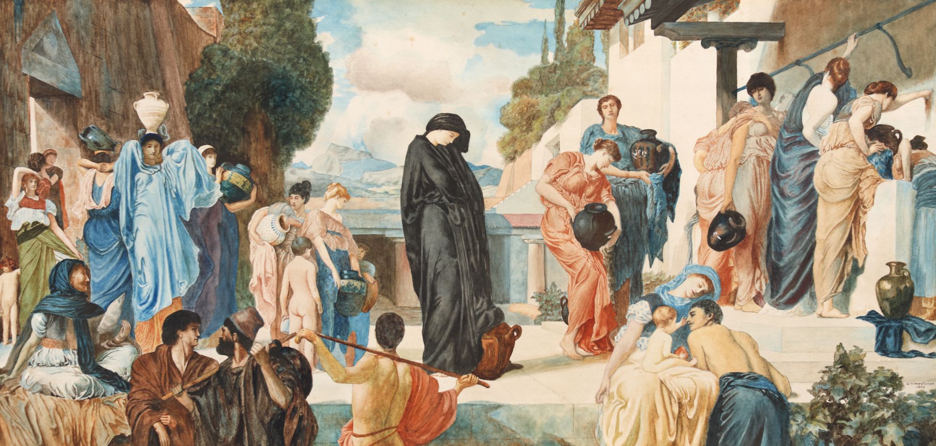 British school, 20th century, Andromache After the Fall of Troy (after Frederic Leighton)