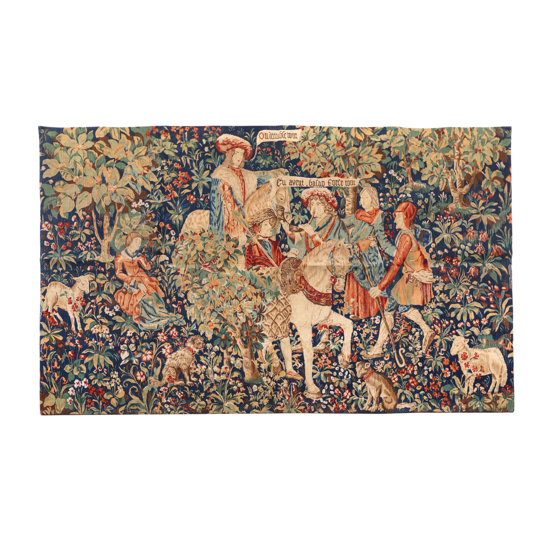 Wool tapestry, illustrating the hunt, Netherlands, 18th century